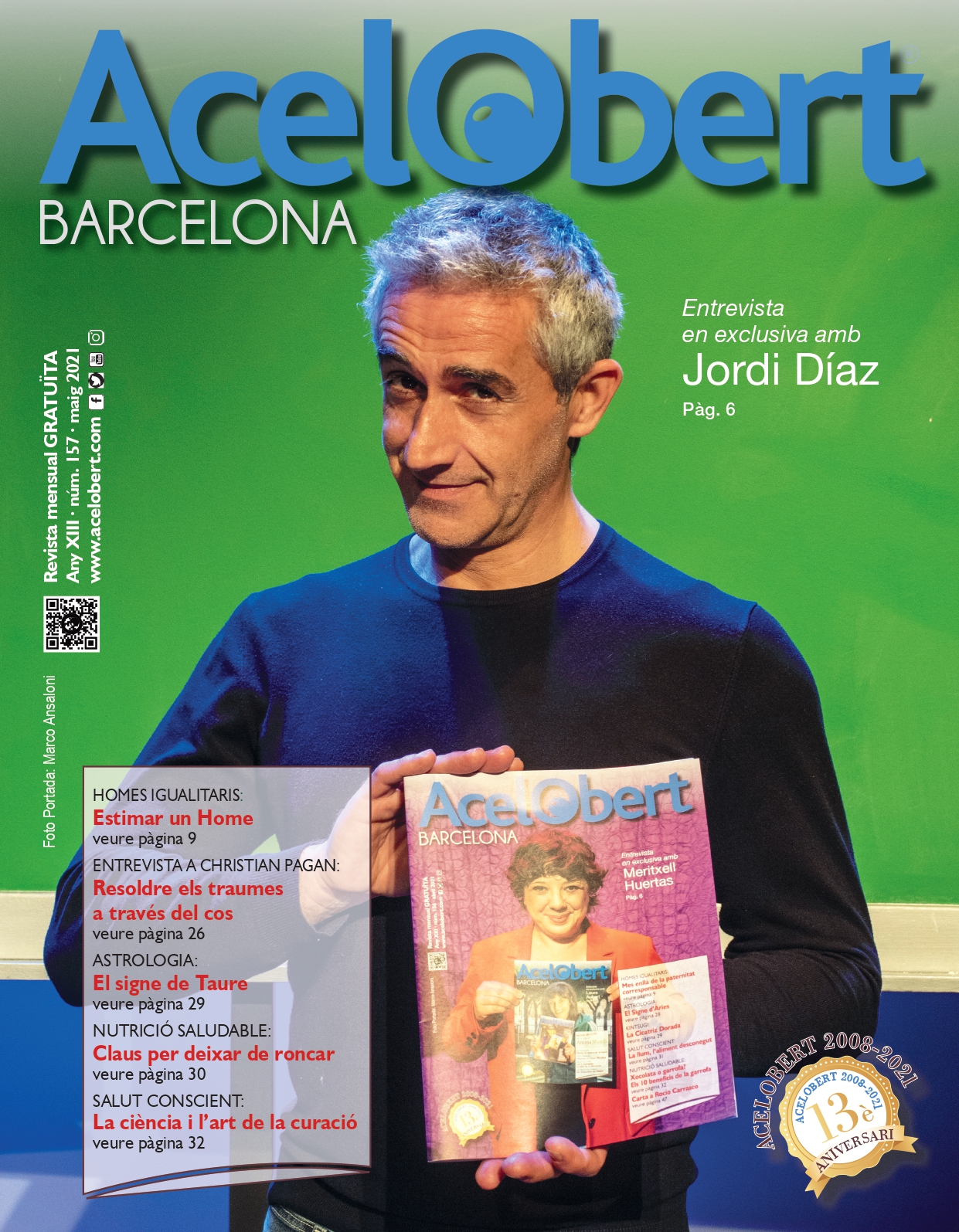 Portada Revista Acelobert Barcelona. Mayo 2021
