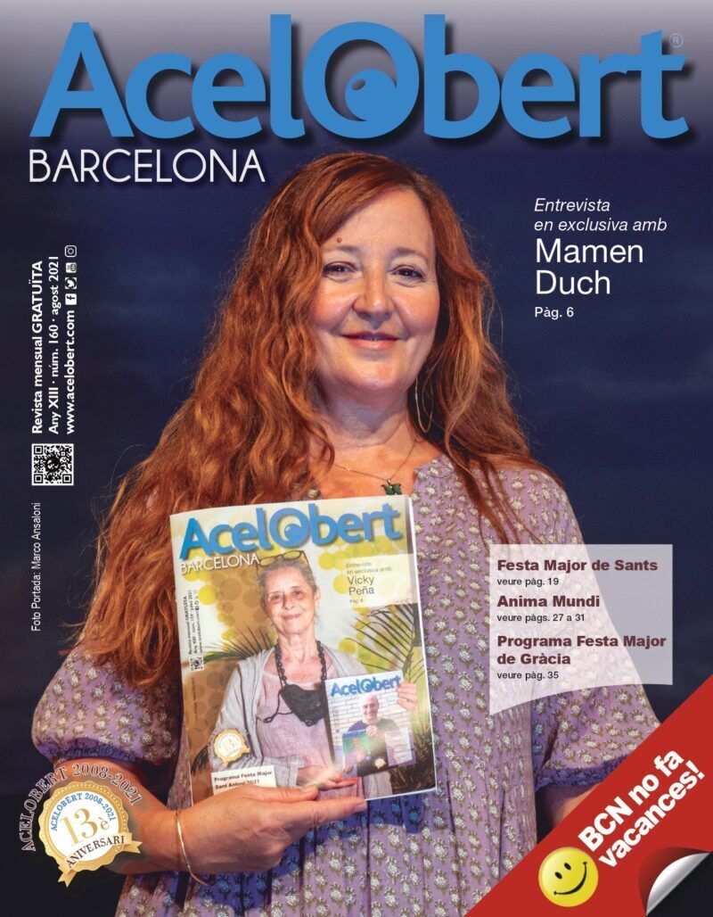 Portada Revista Acelobert Barcelona. 160- Agost 2021