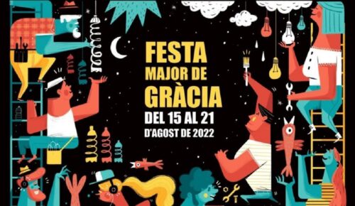 Cartell Festa Major Gràcia 2022. Revista Acelobert Barcelona