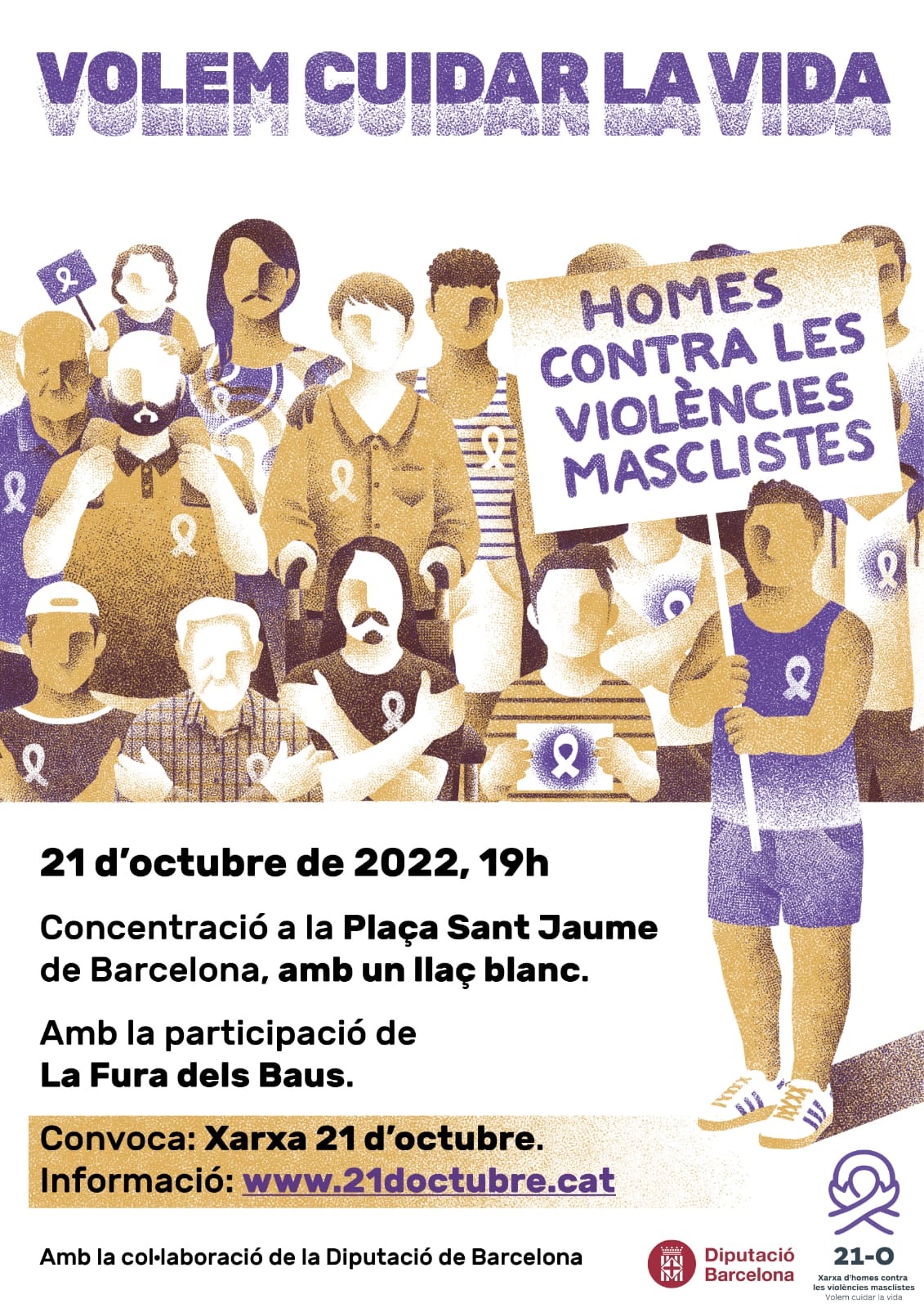 cartell 21-Octubre. Homes Igualitaris