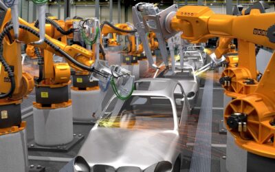 robot_industrial. hombres igualitarios