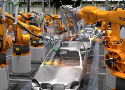 robot_industrial. hombres igualitarios