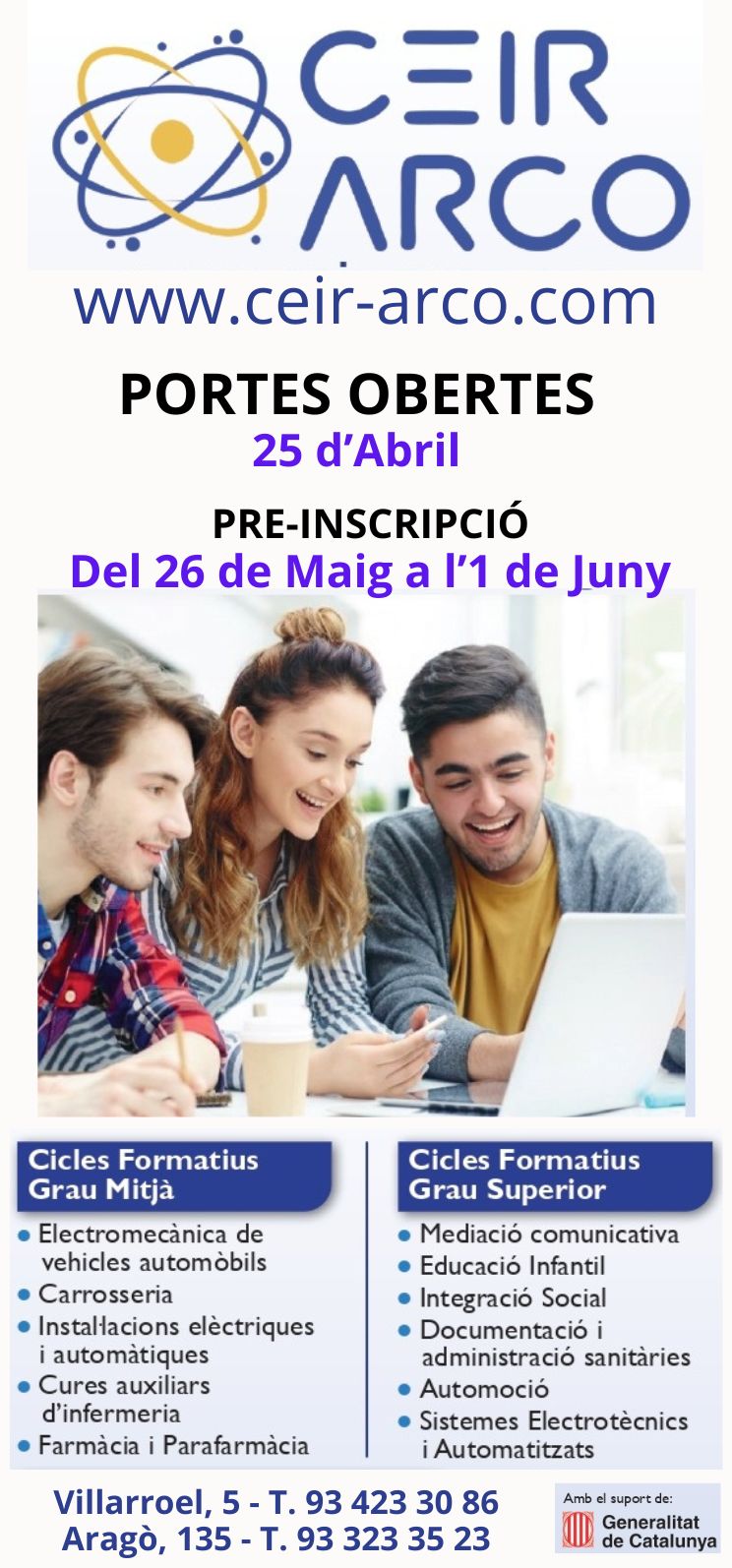 ESCOLA CEIR ARCO - PREINSCRIPCIÓ